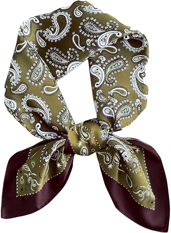 27"Satin Head Scarf Silk Like Hair Scarf Head Scarves for Women Purse Scarf