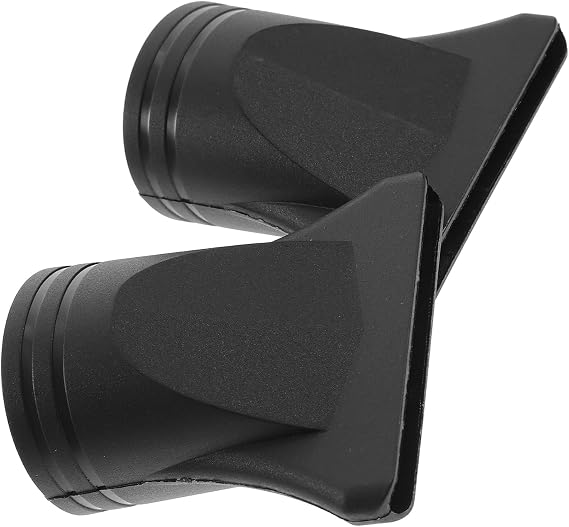 2Pcs Black Blow Dryer Attachment Not Universal Professional Plastic Hair Dryer Hair Dryer Attachment Dryer Nozzle Replacement Narrow Concentrator Blow Flat for Diameter 4.3cm to 4.5cm Diffusers