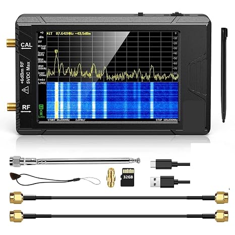 Spectrum Analyzer, Spectrum Analyzer ULTRA 4" Display 100kHz To 5.3GHz With 32GB Card Version V0.4..1 New Handheld Tiny