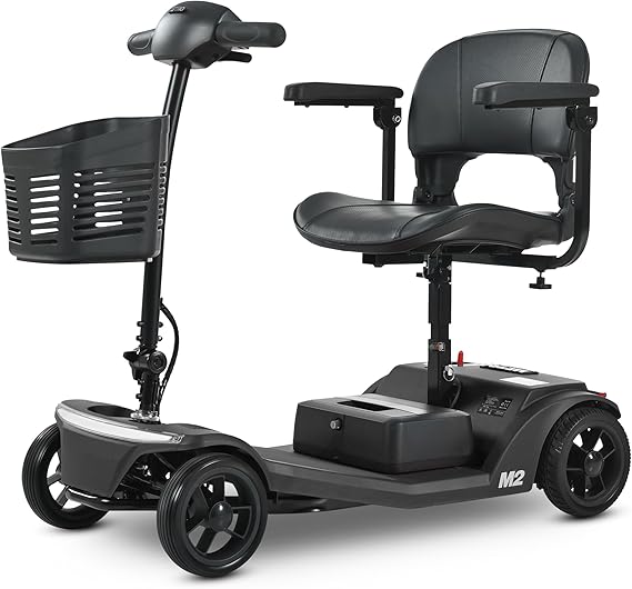 Metro Mobility Scooter for Seniors,330 lbs Capacity Powered Mobility Scooters, 330 lbs Capacity Powered Mobility Scooters, Folding Mobility Scooter Lightweight, Travel -10 Miles Long Range-Black