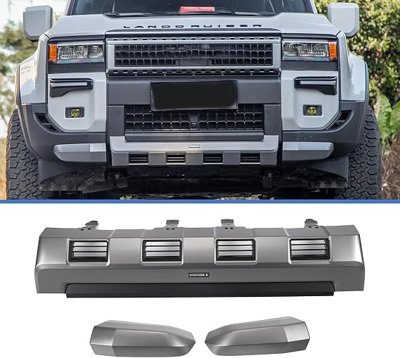 3Pcs Front Bumpers Cover fit for 2024-2025 Toyota Land Cruiser Prado LC250 J250 Front Body Kits