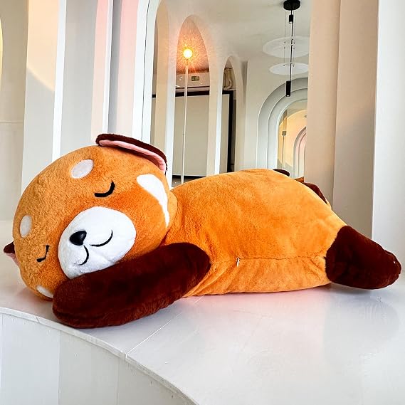 Red Panda Plush,Soft Red Panda Stuffed Animal,Cute Plush Toy,Simulation Animal Plushie, Cute Toy for Kids and Adults 90cm/35.4 Inches/2.95feet