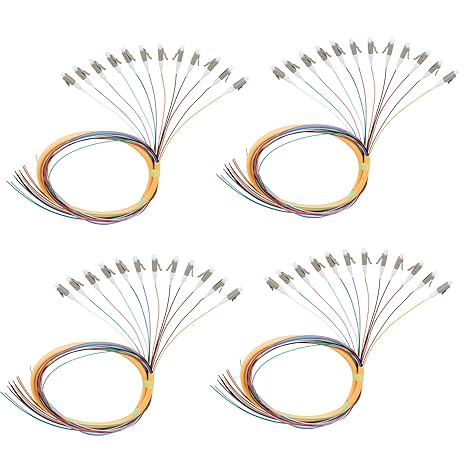 12-Strand LC OM1 Multimode Pigtail 1.2m, 4-Pack