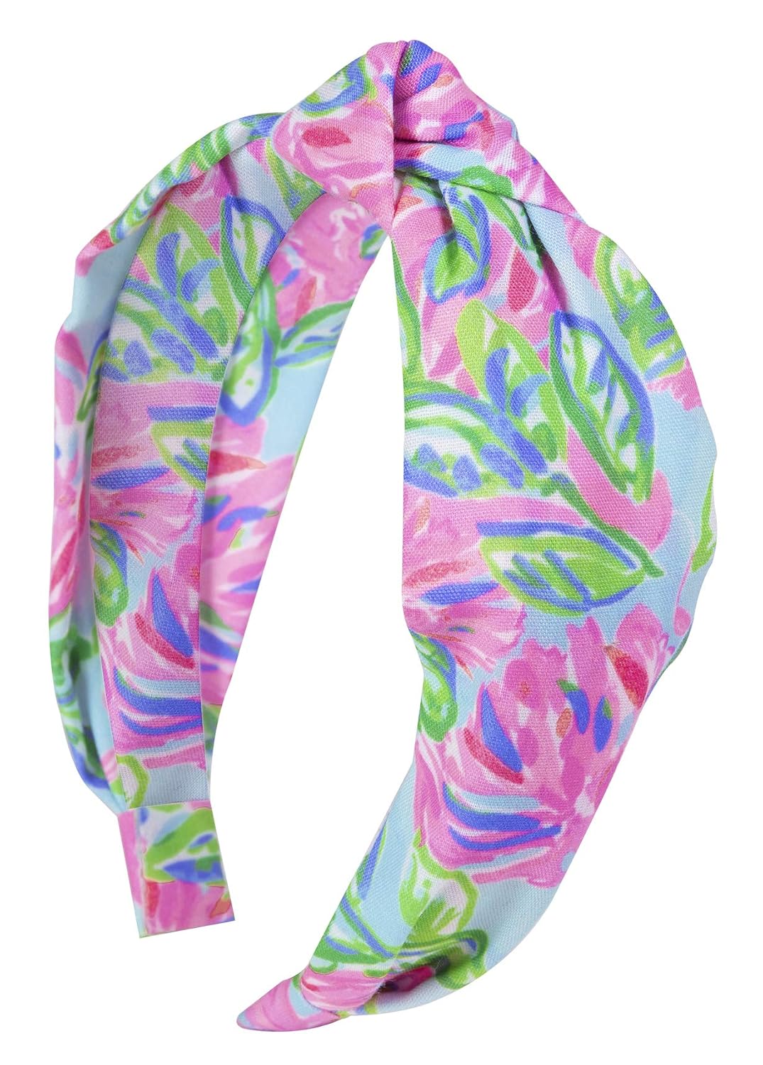 Lilly Pulitzer Womens Cute PinkBlueGreen Knotted Headband, Totally Blossom