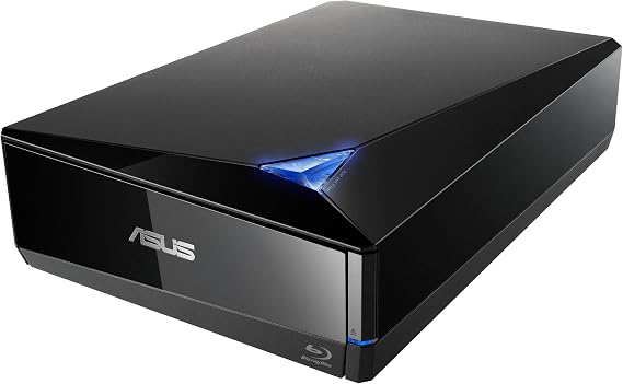 ASUS BW-16D1X-U external 16X Blu-ray writer, USB 3.0, Mac Compatible, M-DISC support, Disc Encryption, Unlimited Webstorage(12 months), NERO Backitup, E-Media | M-Disc, compatible with Windows and Mac OS, USB 3.2 Gen 1x1, Nero BackItUp