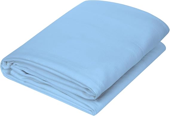 Urban Villa Cotton Thermal Blanket Plain Weave Queen 90x90 Sky Blue