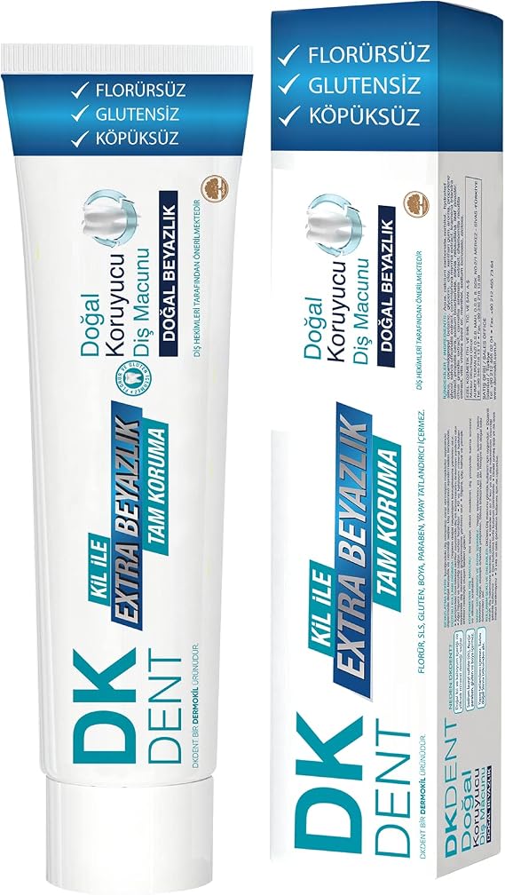 DKDENT Klasik Florürsüz Doğal Diş Macunu 75 ml