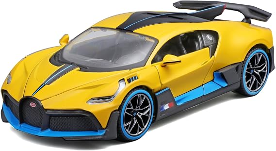 Maisto Bugatti Divo Model Araba 1:24 Ölçeğinde Hareketli Kapılı Sarı (531526Y)