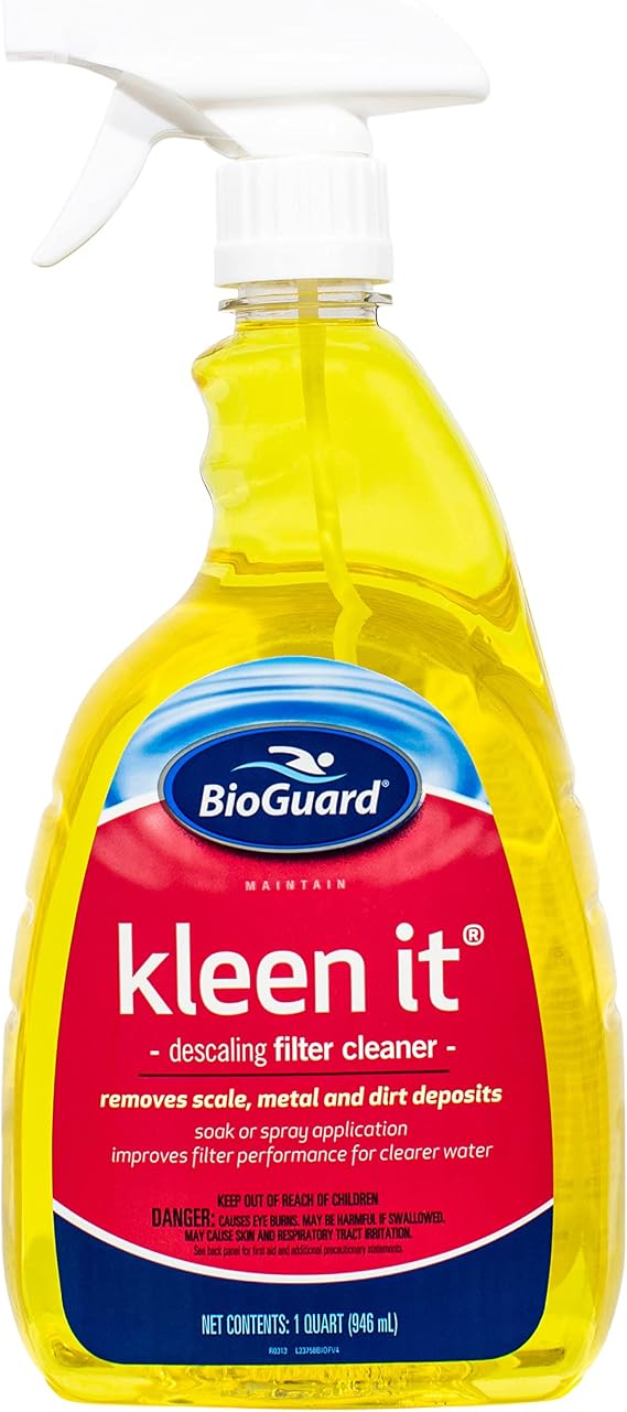 BioGuard Kleen It Filter Cleaner, 1 Quart, Single Pack