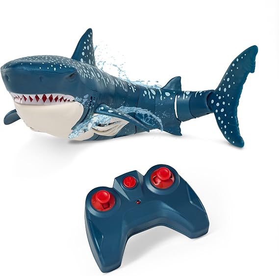 TERRA by Battat RC Swimming Whale Shark, Remote Control Shark, Animals