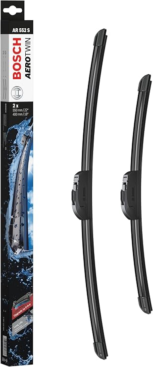 BOSCH Aerotwin Retro Silecek Seti Dacia Lodgy (2012-2015), Dokker (2012-2015), Chevrolet Aveo (2005-2008), Ford Fiesta V (2001-2008), Hyundai Acccent (2005-2010) [550/400 mm] AR552S 3397118984