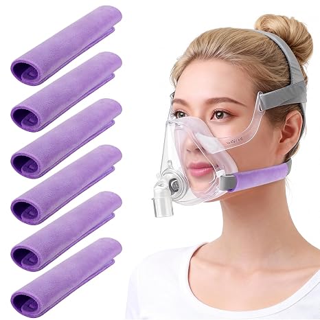 Cpap Strap Cover 6 pack Headgear Strap Cushions Soft Fleece Cpap Strap Comfort Pads CPAP Accessories for Reducing Red Mark