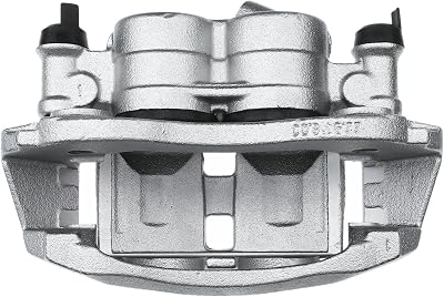 1pc Disc Brake Caliper Assembly Front Right Passenger Side Steel Metallic 2-Pistons with Bracket for Ram for ProMaster 150025003500 2014-2019 M10X1.0-Bleeder Port Size 18B5525