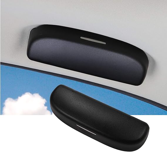 SKTU for 2021 2022 2023 2024 Toyota Venza Car Sun Visor Eye Glasses Holders 2023 2024 Venza Sunglasses Eyeglasses Storage Box Organizer Venza 2023 2024 Accessories with Installation Tool (Black)