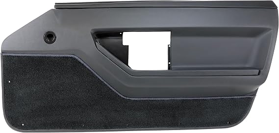 Deluxe Passenger Side Door Panel - Graphite - For 1984-1987 Corvette Coupe