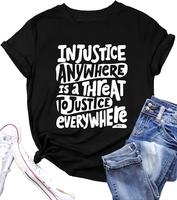 Martin Luther King Shirt Women Black History Month Shirts Dream Like King Tshirt African American Short Sleeve Tee Tops