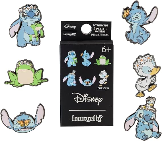 Loungefly Disney - Lilo &amp; Stitch - Springtime Stitch - 1 Of 6 To Collect - Styles Vary - Lilo And Stitch - Blind Box - Enamel Pins - Cute Brooch for Collecting - For Backpacks &amp; Bags