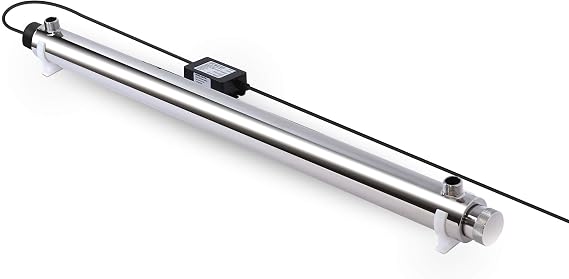 Water Steriliser UV Lamp 55 Watt Flow Rate 30L/min for Filter Systems Reverse Osmosis and Aquarium