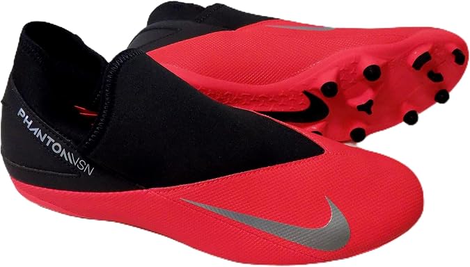 Nike Phantom VSN 2 Elite DF FG Mens Football Boots CD4161 Soccer Cleats (UK 11 US 12 EU 46, Laser Crimson Metallic Crimson 606)