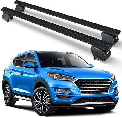 300 LBS Heavy Duty Roof Rack Cross Bars Compatible with 2016-2025 Hyundai Tucson with Side Rails, Adjustable & Lockable Crossbar Cargo Rack Rooftop Carrier