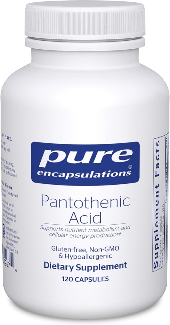 Pure Encapsulations Pantothenic Acid, 120 Capsules