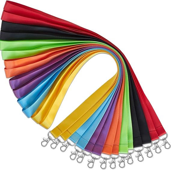 YOUOWO Cruise Lanyards Lihtweight Multicolor 14Pack 7Colors,Wide 0.79in