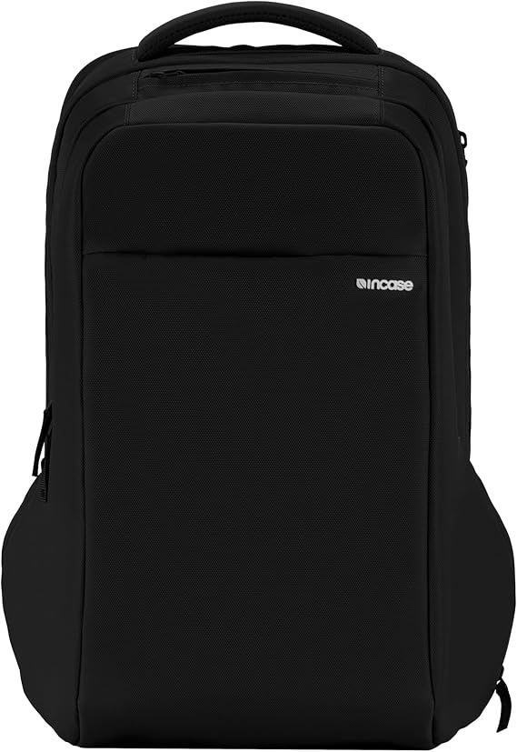 Incase ICON Backpack Large Tech Backpack for Business, School, Travel Laptop Bag with 8 Compartments, Fits 16 Inch Devices Dedicated Laptop, Tablet, Phone and Accessory Pockets - Black
