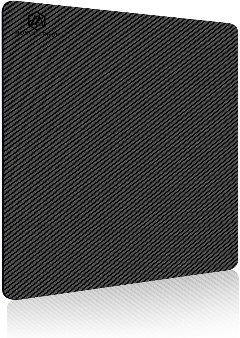 MONOCARBON Real Carbon Fiber Mouse Pad,High-End Professional Gaming Esports Mouse Pad for Desk,Sensitive/Sweatproof/Dirt Resistant/Easy to Clean/Heat Resistant-Small(9.1 * 7.7in)