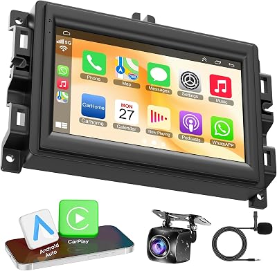 5G WiFi Android 15 Car Radio for Jeep Grand Cherokee 2013-2022, 464G 7 HD IPS Touchscreen Stereo with Wireless Carplay&Andorid Auto, Support FMBluetooth5.2SWCGPSHD Backup CameraEQ