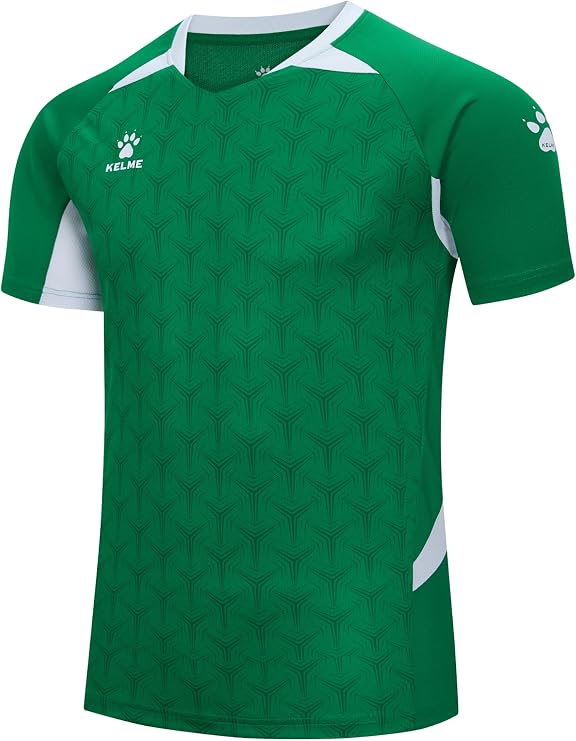 KELME Soccer Jersey for Adult Breathable Quick-Dry Football T-Shirt Sport Training Uniform