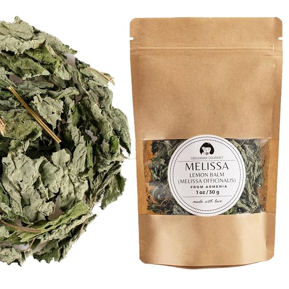 Melissa (Lemon Balm) Herbal Tea Leaves & Flowers | 1 oz (30g) | Grown in Armenias Ararat Region | Premium Quality, Naturally Air-Dried, Fragrant and Flavorful Herbal Infusion | Hand-Harvested, Sun-Kissed Melissa Officinalis | Pure, All-Natural
