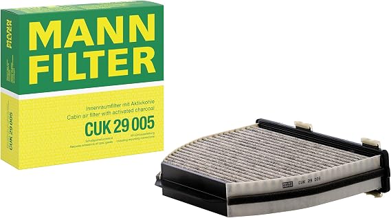 Mann Filter CUK 29 005 Automotive Cabin Air Filter with Activated Carbon, Car & Truck Passenger Compartment OEM Filter Replacement for Mercedes Benz: E350, C300, C250 and more