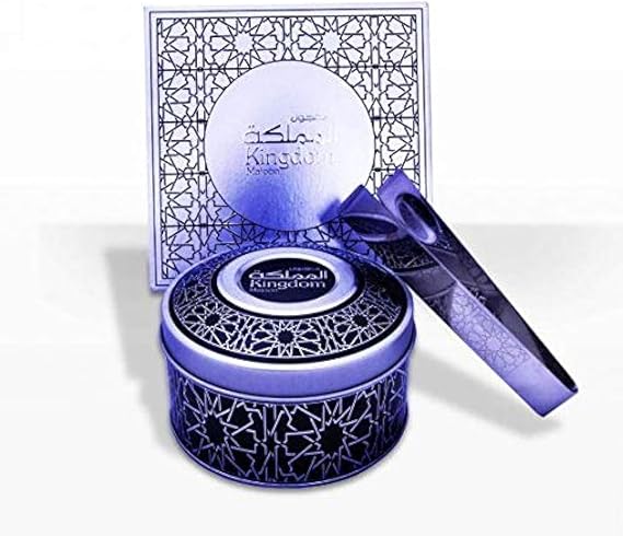 Arabian Oud Kingdom Majoon Incense 120g | Magnificent Powder Woody and Sweet Scent | Amber, Bulgarian Rose, Musk.