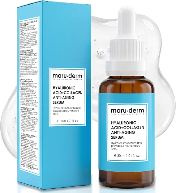Maruderm%2 Hyalüronik Asit &%5 Kolajen Cilt Bakım Serumu – Yoğun Nem ve Dolgun Görünüm Destekleyici Yüz Serumu, Peptit & Panthenol ile, 30 ML