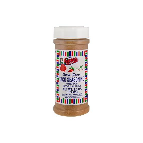 Bolner's Fiesta Extra Fancy Taco Seasoning, 4.5 Ounces (Pack of 1)