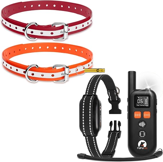 No Shock Dog Training Collar with Remote 3300ft Range, Humane Vibrating Dog Collar, 3 Modes Ultrasonic, Beep, Vibration for Small Medium Large Dogs - Security Lock & No Prongs