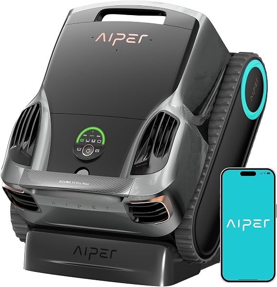 Aiper Scuba X1 Pro Max Robotic Pool Cleaner & Skimmer for Inground Pools