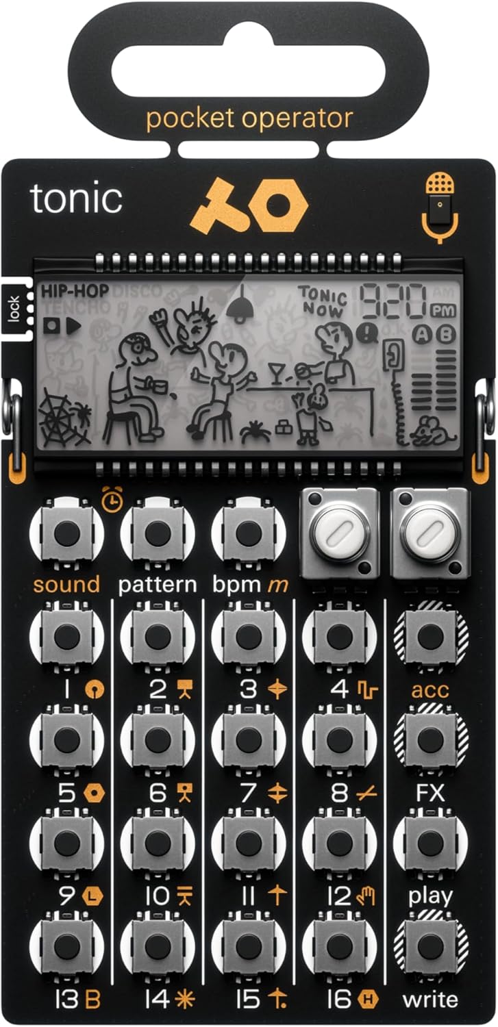 Teenage Engineering PO-32 Tonic Drum Synthesizer & Sequencer, GoldBlack