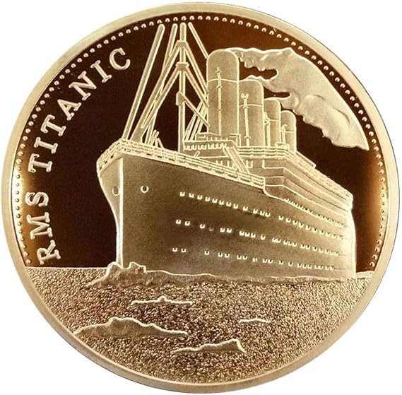 1pc Titanic Ship Commemorative Coin Titanic Anniversary Collect Coin Arts Gifts Home Decoration Collectable Coin Souvenir