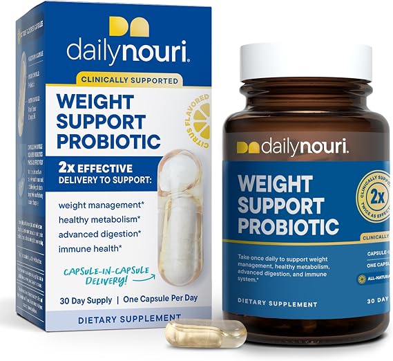 Daily Nouri Weight Support Probiotics | Metabolism, Digestion + Gut Health