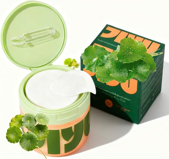 100 Pcs Centella Face Exfoliator Pad, Korean Toner Pads, Dark Spot Remover For Face Exfoliating Pads, Korean Skincare For Brightening Skin - Soothing Cotton Pad For Glowing, Clear Complexion
