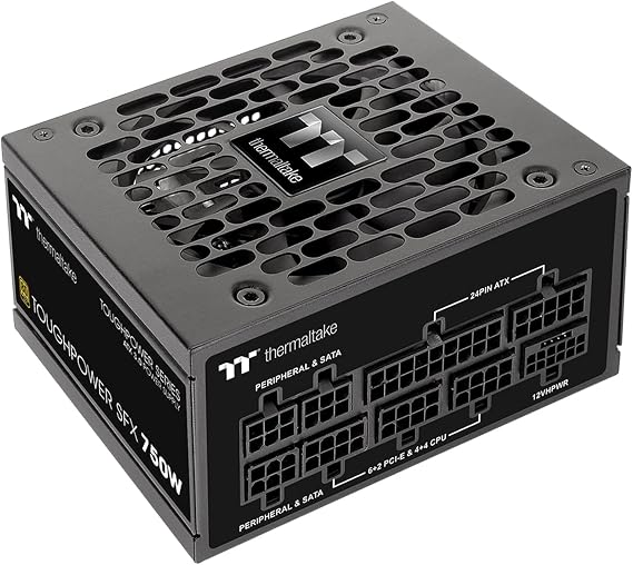 Thermaltake Toughpower SFX ATX 3.0 Standard 750W Full Modular 80Plus Gold Power Supply; PS-STP-0750FNFAGU-1