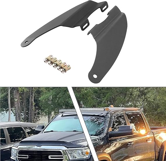 Dasen Upper Roof Mounting Brackets Kits for 52 inch Curved Light Bar Compatible with Dodge Ram 1500 2009-2018, Fit Ram 1500 Classic 2019-2024, Fit Ram 2500 2010-2018
