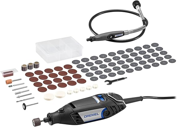 DREMEL,Bosch, 3200 Çok Amaçlı El Motoru, 130 W, F0133200JA, 90 Aksesuarlı, Siyah