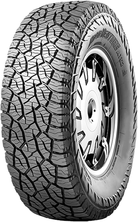 Kumho Road Venture AT52 All-Terrain Tire - 235/75R15 109T | Truck/SUV All Terrain All Weather Traction 109T Rated Extra Load Radial Construction Black Sidewall Tire