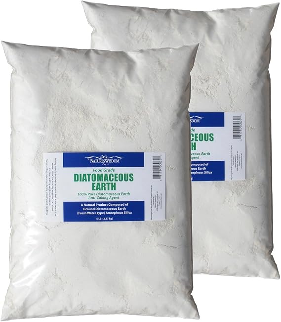 Natures Wisdom Food Grade Diatomaceous Earth 10 lb (Two 5 lb. Bags in a Box)