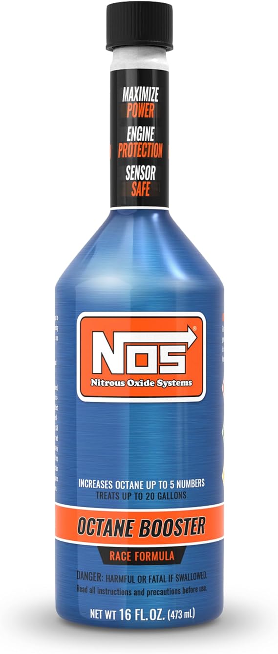 NOS Octane Booster Increases Octane Up to 5 Points Boosts Power in Turbocharged & High Compression Engines Off-Road & Racing Use 16 oz