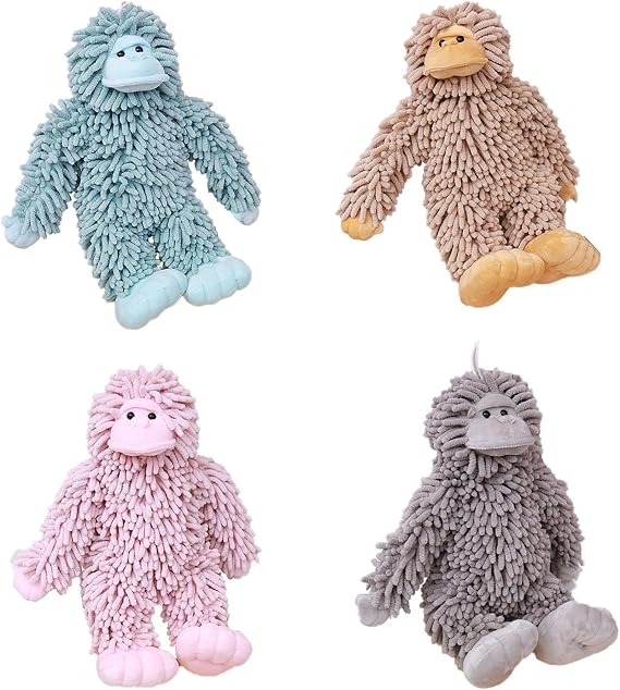 Fuzzy Ball Hand Towel Chenille Hand Towel Hand Drying Towels Ball Towel Cartoon Animal Chenille Hand Wipe Doll Children's Thickened Lovely Hanging Hand Towel
