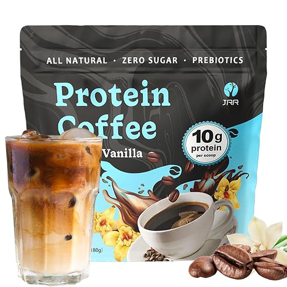 French Vanilla Protein Iced Coffee - 100% Natural Cold Brew with Premium Whey Protein and Vanilla - Low Carb, Zero Sugar, No Artificial Flavors or Swe, 10 Servings