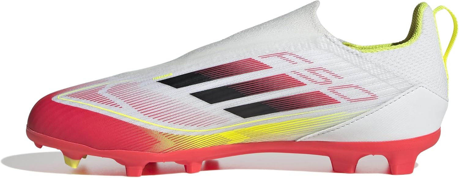 adidas Unisex Kids F50 League Laceless Football Boots Firm GroundFootball Boots